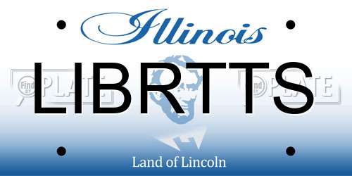 LIBRTTS Illinois License Plate