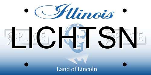 LICHTSN Illinois License Plate