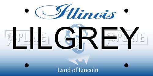 LILGREY Illinois License Plate