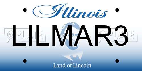 LILMAR3 Illinois License Plate