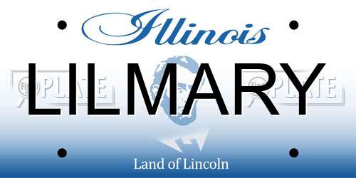 LILMARY Illinois License Plate