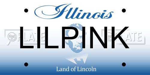 LILPINK Illinois License Plate