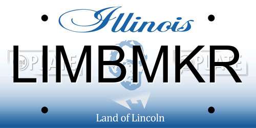 LIMBMKR Illinois License Plate