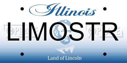 LIMOSTR Illinois License Plate