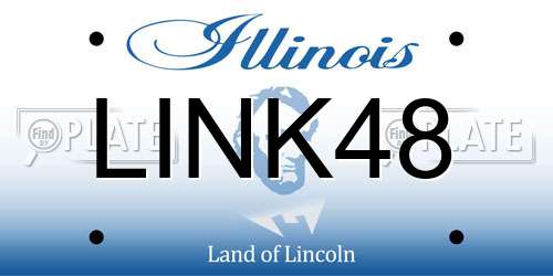 LINK48 Illinois License Plate