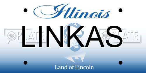 LINKAS Illinois License Plate