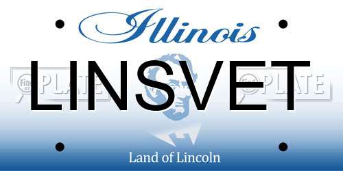 LINSVET Illinois License Plate