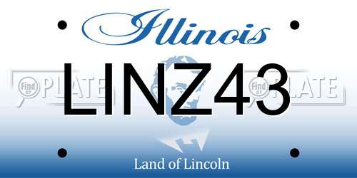 LINZ43 Illinois License Plate