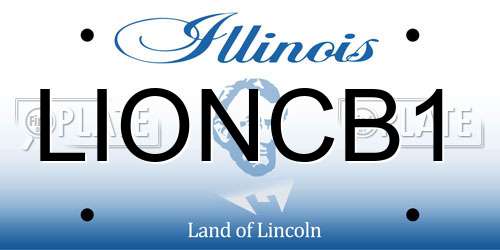 LIONCB1 Illinois License Plate