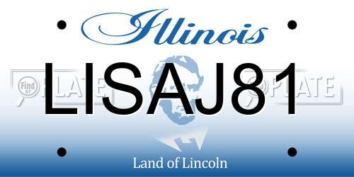 LISAJ81 Illinois License Plate