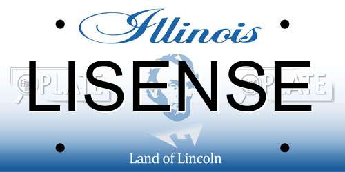 LISENSE Illinois License Plate