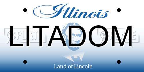 LITADOM Illinois License Plate