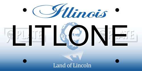 LITLONE Illinois License Plate