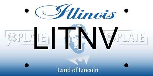 LITNV Illinois License Plate