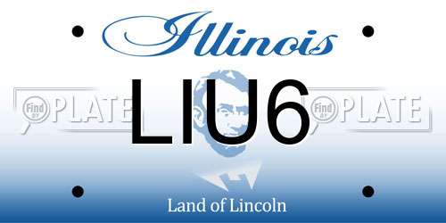 LIU6 Illinois License Plate