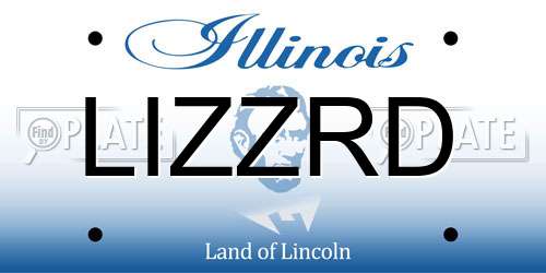 LIZZRD Illinois License Plate