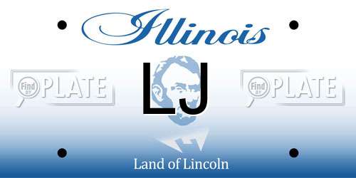 LJ Illinois License Plate