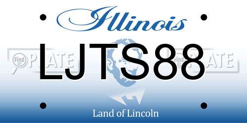 LJTS88 Illinois License Plate