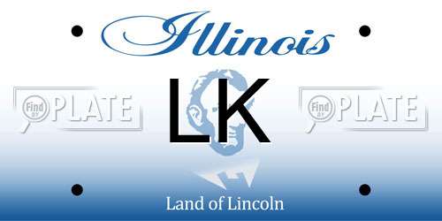 LK Illinois License Plate