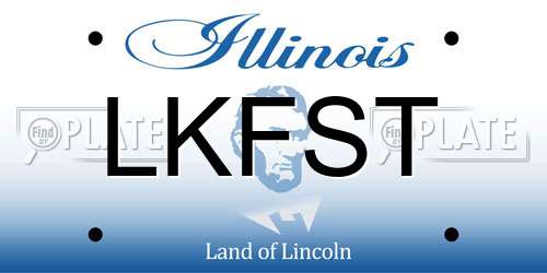 LKFST Illinois License Plate