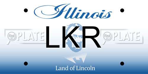 LKR Illinois License Plate