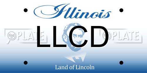 LLCD Illinois License Plate
