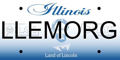 LLEMORG Illinois License Plate