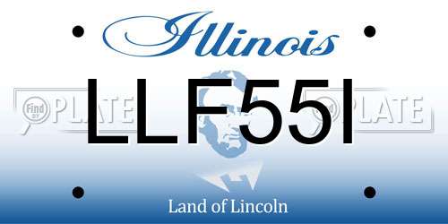 LLF55I Illinois License Plate