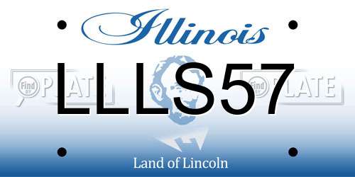 LLLS57 Illinois License Plate