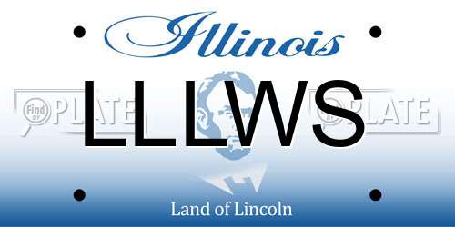 LLLWS Illinois License Plate