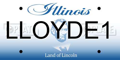 LLOYDE1 Illinois License Plate