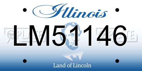 LM51146 Illinois License Plate