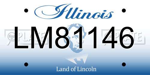 LM81146 Illinois License Plate