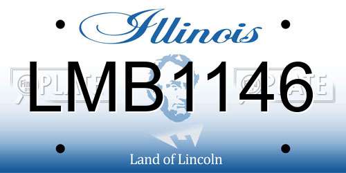 LMB1146 Illinois License Plate