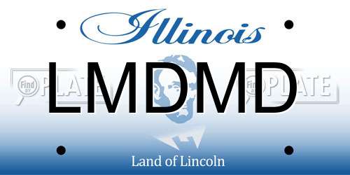 LMDMD Illinois License Plate