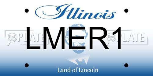 LMER1 Illinois License Plate