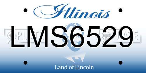 LMS6529 Illinois License Plate
