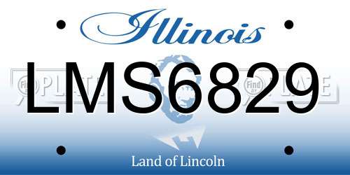 LMS6829 Illinois License Plate