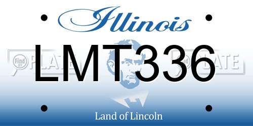 LMT336 Illinois License Plate