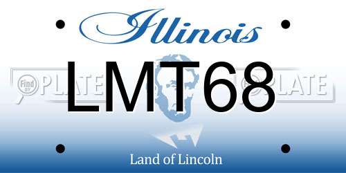 LMT68 Illinois License Plate
