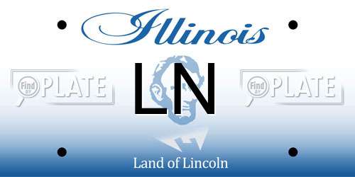 LN Illinois License Plate