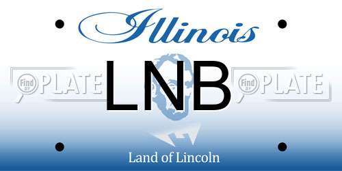 LNB Illinois License Plate
