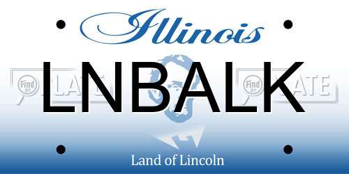 LNBALK Illinois License Plate