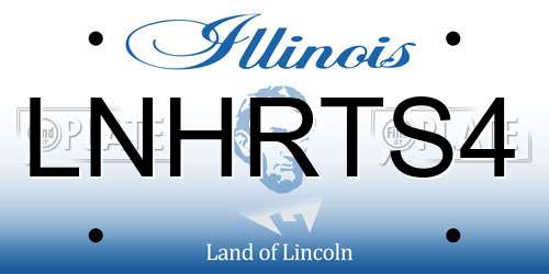 LNHRTS4 Illinois License Plate