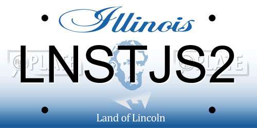 LNSTJS2 Illinois License Plate