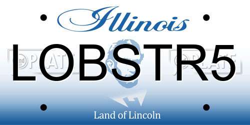 LOBSTR5 Illinois License Plate