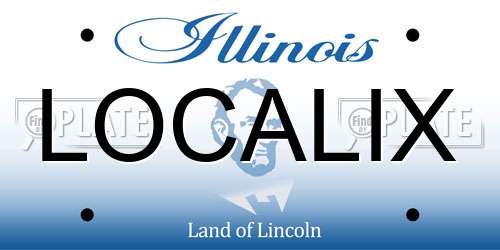 LOCALIX Illinois License Plate