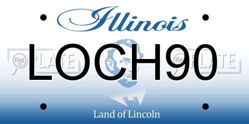 LOCH90 Illinois License Plate