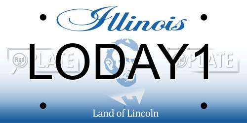 LODAY1 Illinois License Plate