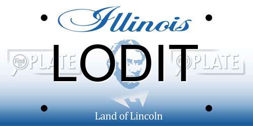LODIT Illinois License Plate